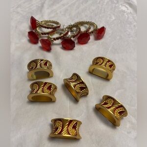 2 Sets of Ring Napkins